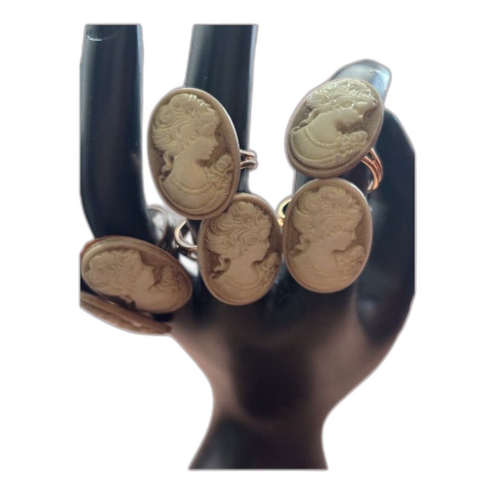 Handmade Cameo Ring | Coquette & Vintage Style | Adjustable